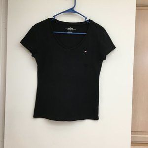 Tommy Hilfiger Black T-Shirt Size M 100% Cotton